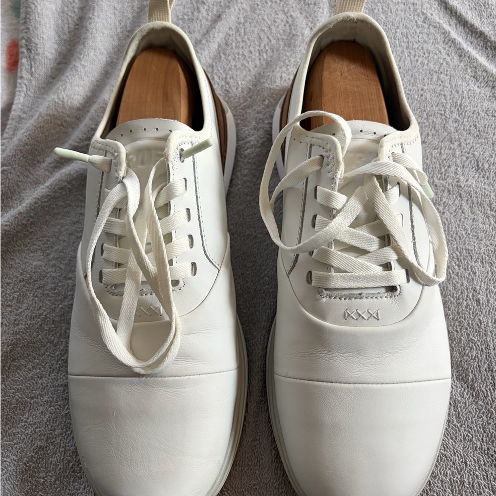 White Leather Men's Shoes